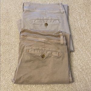 8R American eagle 2 pair women khaki bundle